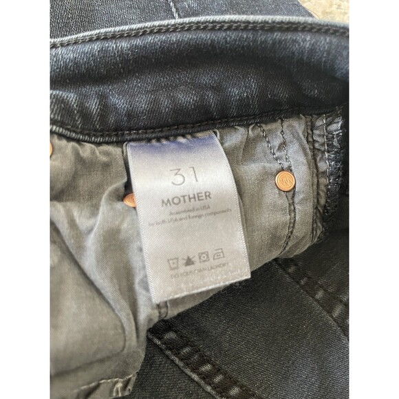 MOTHER Dark Blue Flare & Wide Leg Jeans - Picture 7 of 9